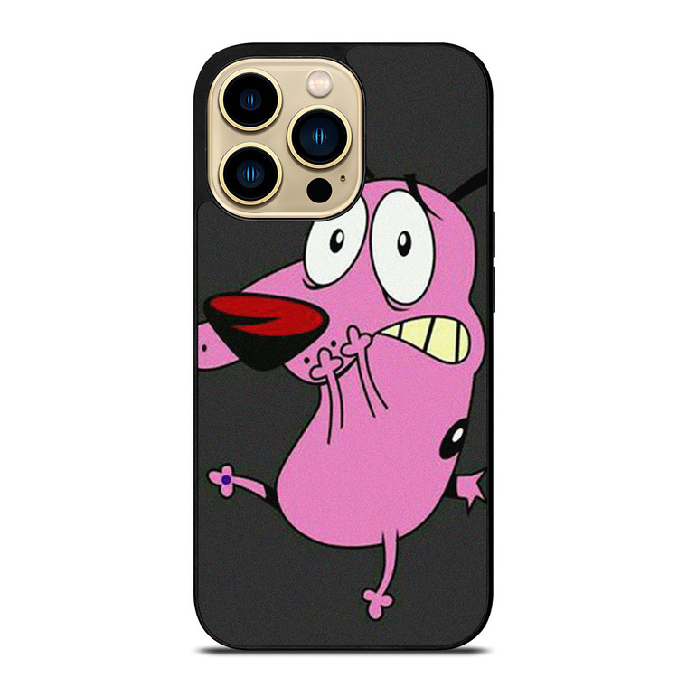 COURAGE THE COWARDLY DOG PINK  iPhone 14 Pro Max Case Cover
