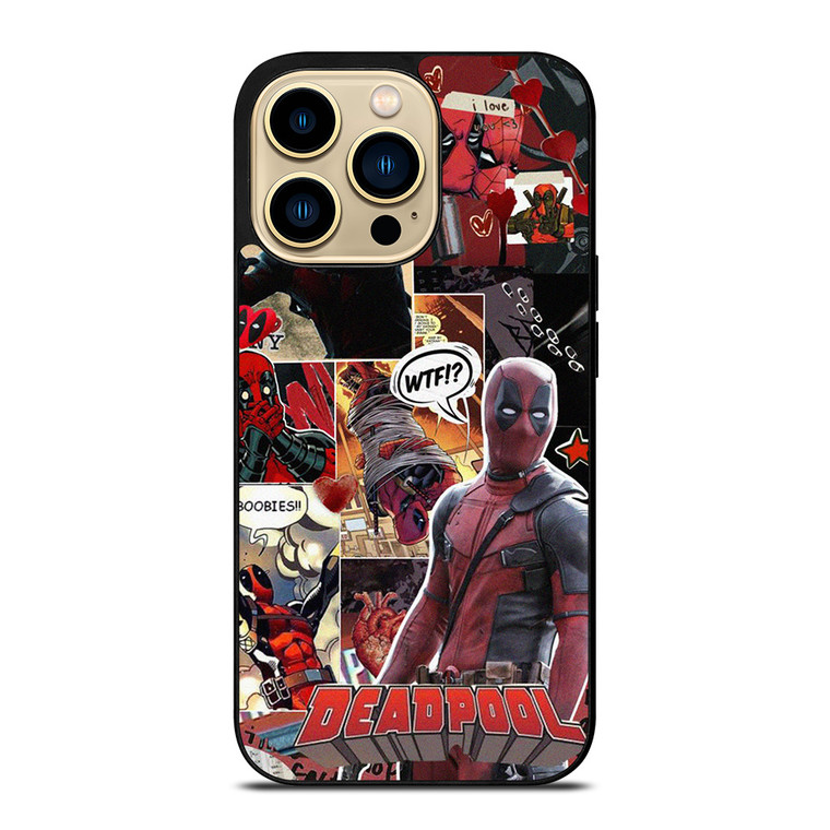 DEADPOOL SUPERHERO COLLAGE  iPhone 14 Pro Max Case Cover