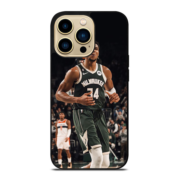 GIANNIS ANTETOKOUNMPO MILWAUKEE BUCKS BASKET  iPhone 14 Pro Max Case Cover GIANNIS ANTETOKOUNMPO MILWAUKEE BUCKS BASKET  iPhone 14 Pro Max Case Cover