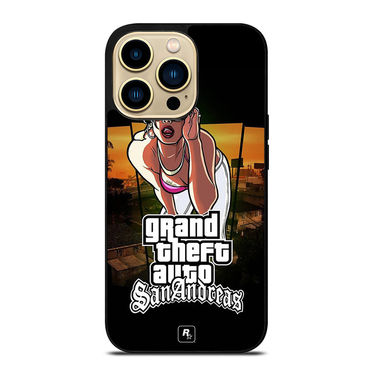GTA GRAND THEFT AUTO SAN ANDREAS ROCHELLE  iPhone 14 Pro Max Case Cover