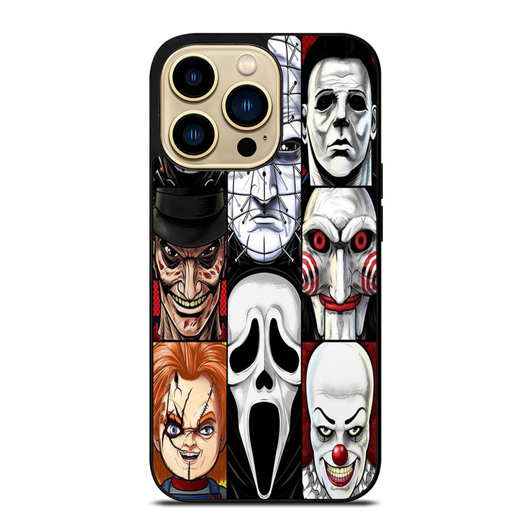 HORROR MOVIES CHARACTERS COLLAGE 2  iPhone 14 Pro Max Case Cover