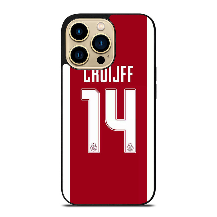 JOHAN CRUIJFF AJAX AMSTERDAM KIT  iPhone 14 Pro Max Case Cover