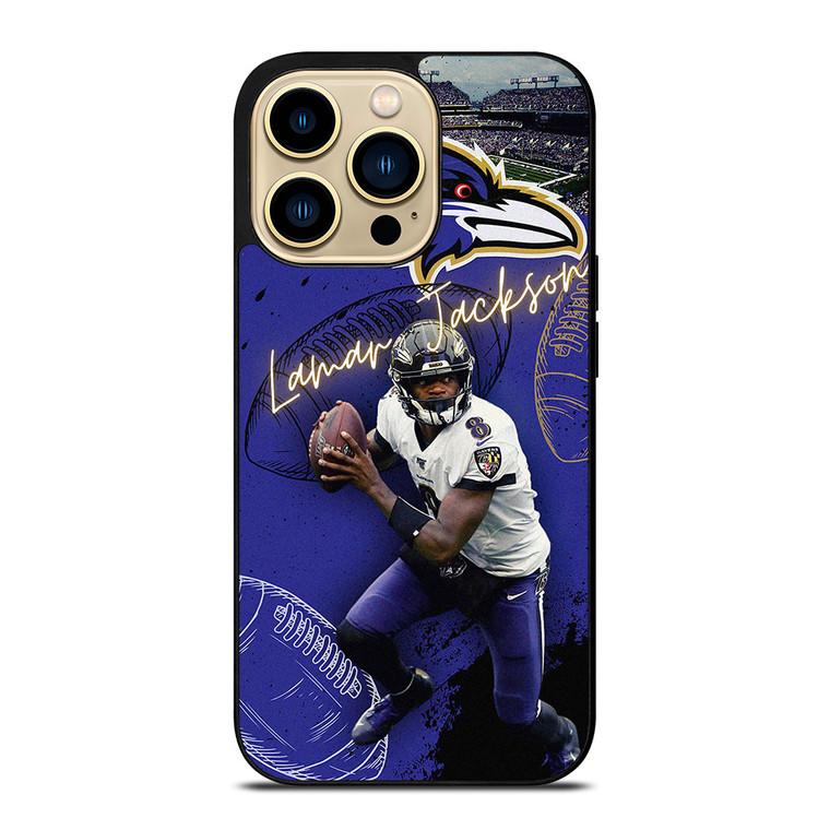 LAMAR JACKSON BALTIMORE RAVENS NFL FOOTBALL  iPhone 14 Pro Max Case Cover
