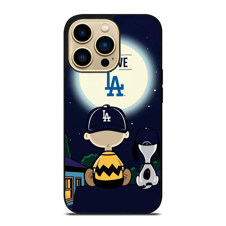 LOS ANGELES DODGERS CHARLIE BROWN SNOOPY  iPhone 14 Pro Max Case Cover