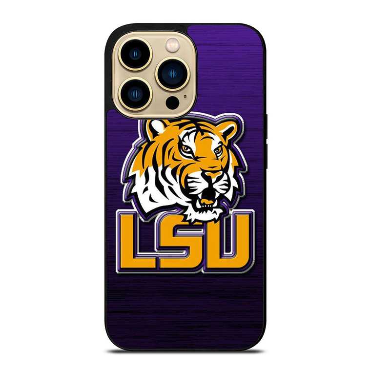 LSU TIGERS WOOD EMBLEM  iPhone 14 Pro Max Case Cover