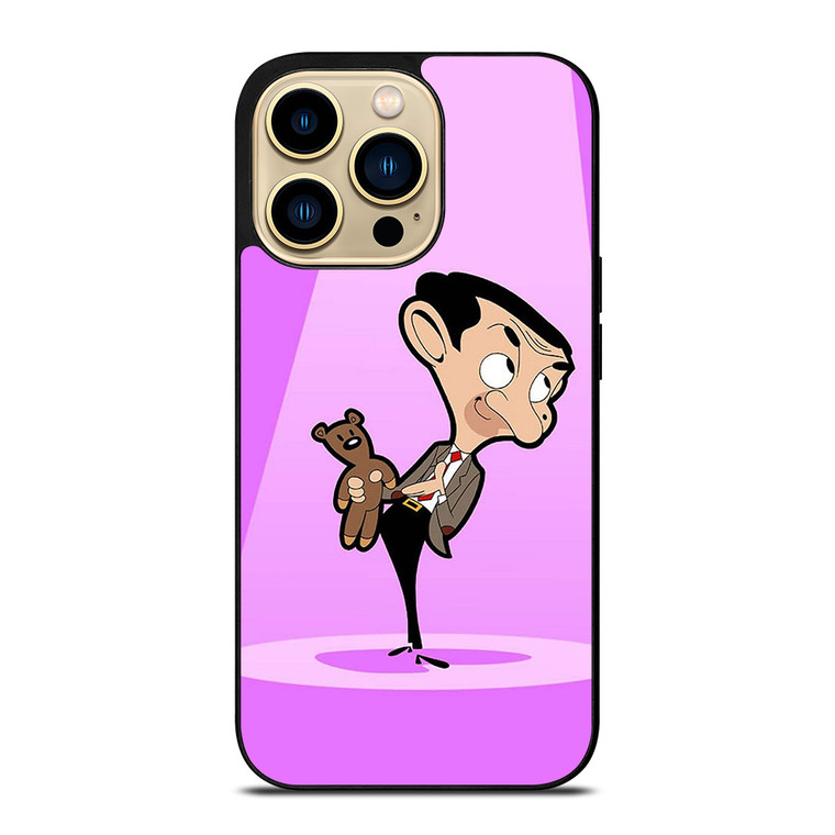 MR BEAN AND TEDDY BEAR CARTOON  iPhone 14 Pro Max Case Cover MR BEAN AND TEDDY BEAR CARTOON  iPhone 14 Pro Max Case Cover