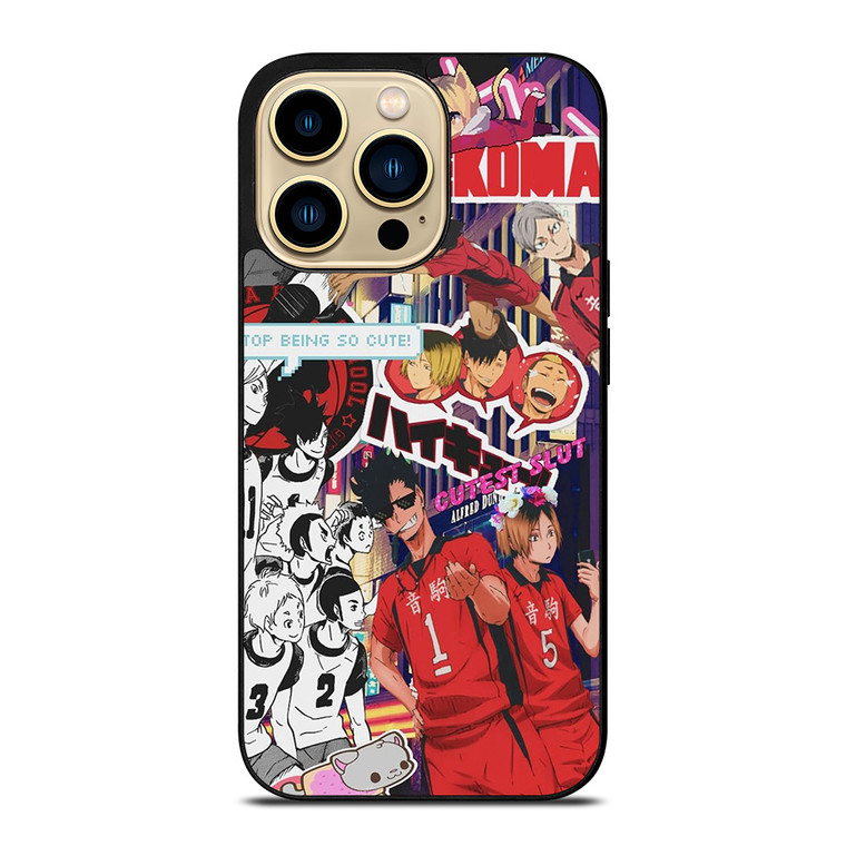 NEKOMA HIGH HAIKYUU COLLAGE  iPhone 14 Pro Max Case Cover NEKOMA HIGH HAIKYUU COLLAGE  iPhone 14 Pro Max Case Cover