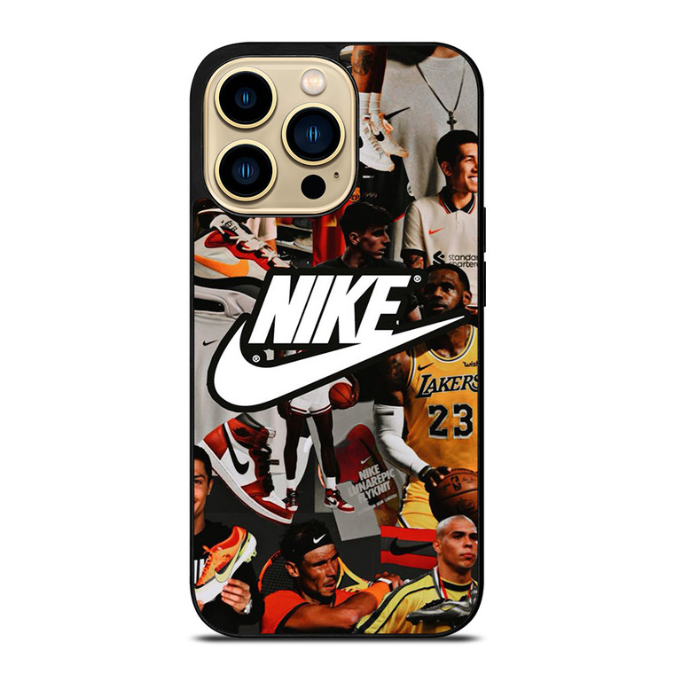 NIKE ATHLETE COLLAGE  iPhone 14 Pro Max Case Cover NIKE ATHLETE COLLAGE  iPhone 14 Pro Max Case Cover