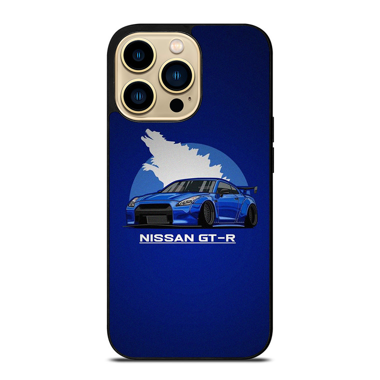 NISSAN GTR CODZILLA CARTOON  iPhone 14 Pro Max Case Cover