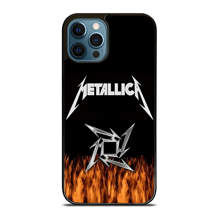 METALLICA METAL BAND FIRE  iPhone 12 Pro Max Case Cover
