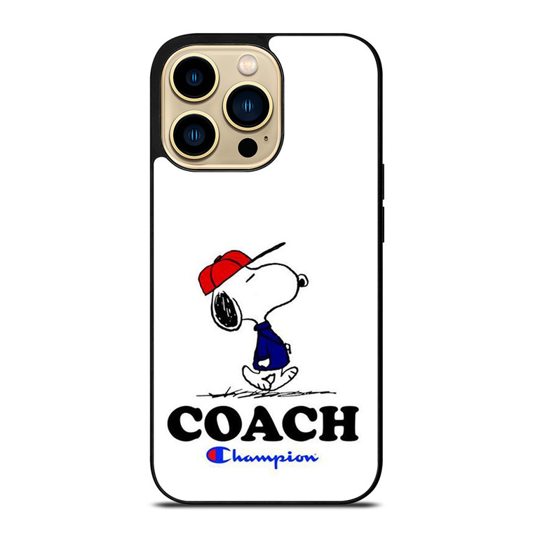 SNOOPY COACH CHAMPION LOGO  iPhone 14 Pro Max Case Cover