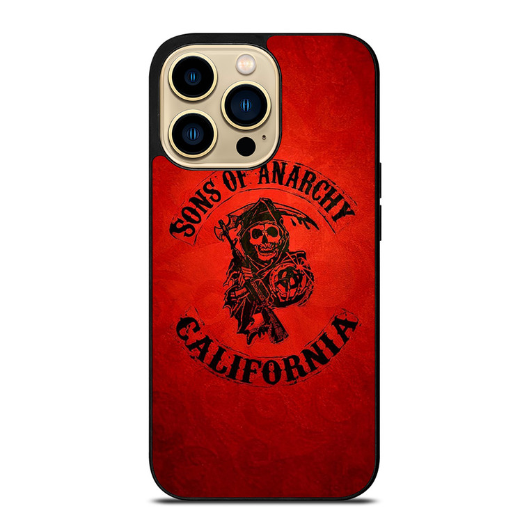 SONS OF ANARCHY CALIFORNIA RED  iPhone 14 Pro Max Case Cover