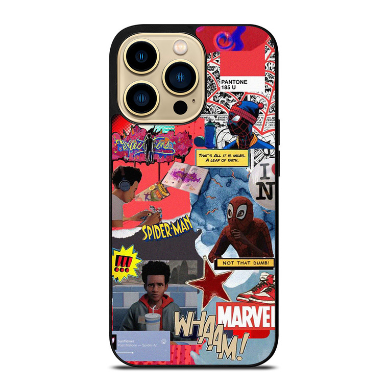 SPIDERMAN MILES MORALES COLLAGE 2  iPhone 14 Pro Max Case Cover