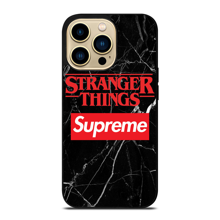 STRANGER THINGS X SUPREME LOGO  iPhone 14 Pro Max Case Cover