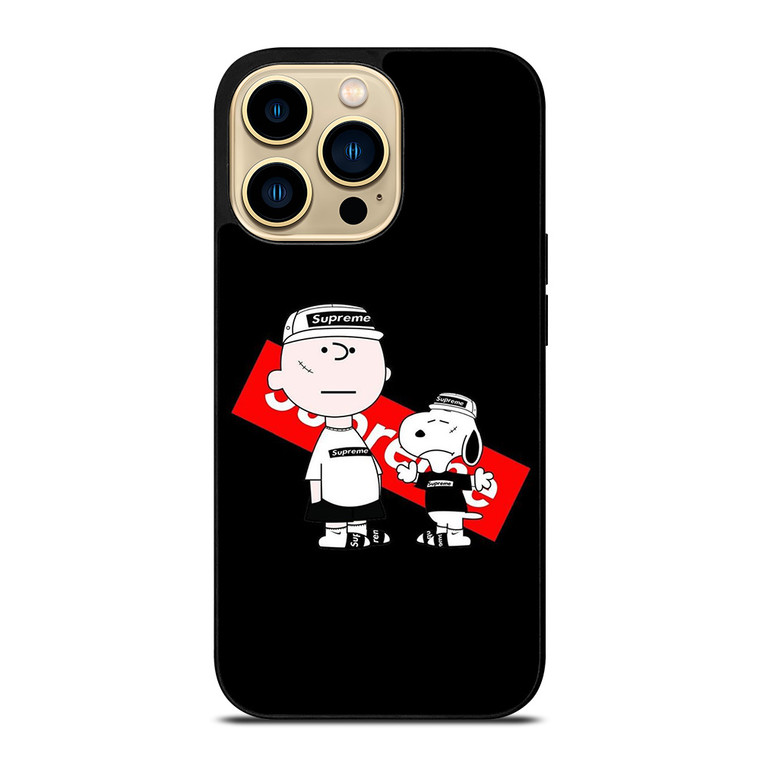 SUPREME SNOOPY AND CHARLIE BROWN  iPhone 14 Pro Max Case Cover SUPREME SNOOPY AND CHARLIE BROWN  iPhone 14 Pro Max Case Cover