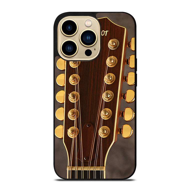 TAYLOR GUITARS HEADSTOCK GOLD  iPhone 14 Pro Max Case Cover