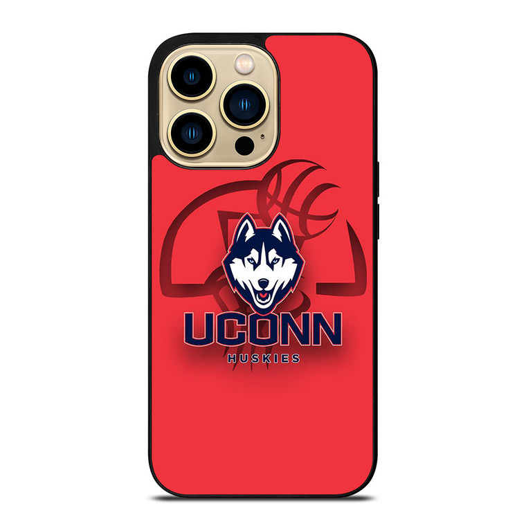UCONN HUSKIES BASKETBALL LOGO  iPhone 14 Pro Max Case Cover