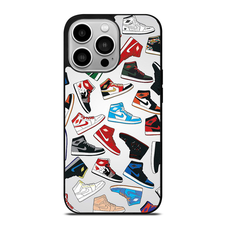 AIR JORDAN 1 SNEAKERS COLLECTION iPhone 14 Pro Case Cover AIR JORDAN 1 SNEAKERS COLLECTION iPhone 14 Pro Case Cover
