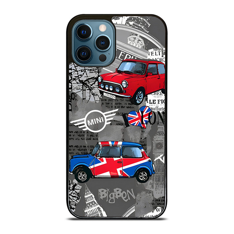 MINI COOPER LONDON COLLAGE  iPhone 12 Pro Max Case Cover