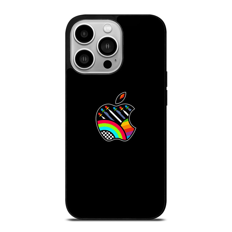 APPLE RAINBOW LOGO iPhone 14 Pro Case Cover