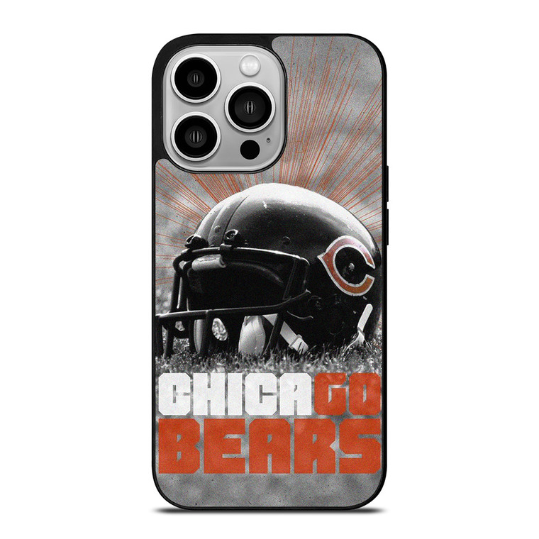 CHICAGO BEARS FOOTBALL NFL HELMET iPhone 14 Pro Case Cover