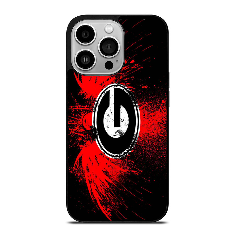 GEORGIA BULLDOGS BASKETBALL LOGO iPhone 14 Pro Case Cover