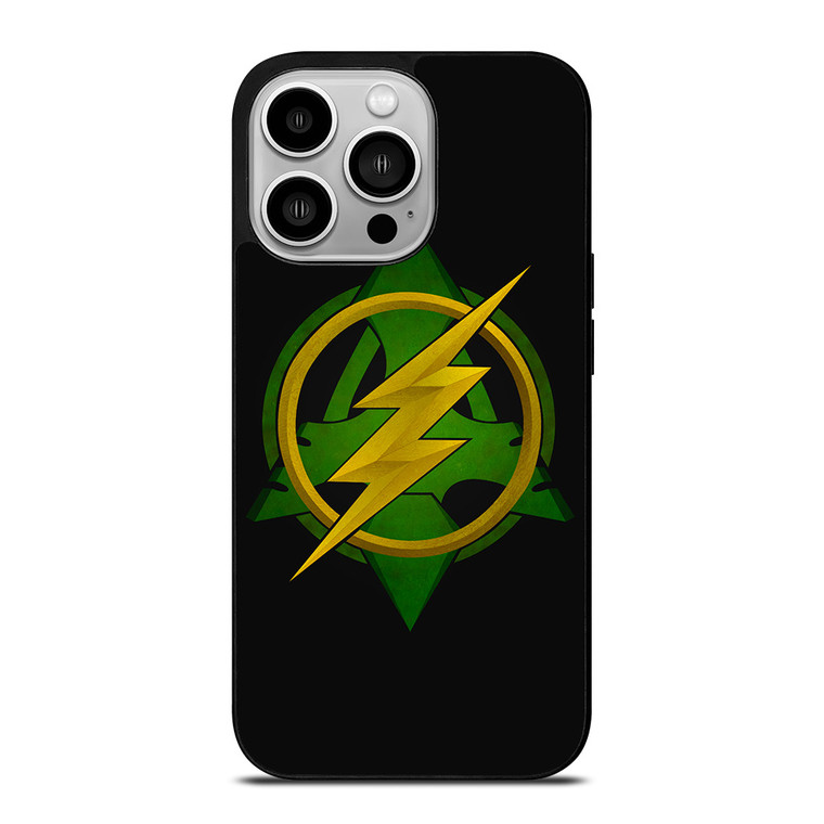 GREEN ARROW THE FLASH LOGO iPhone 14 Pro Case Cover