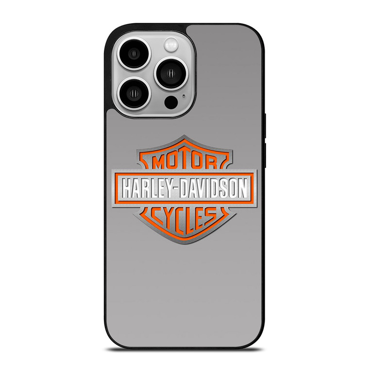 HARLEY DAVIDSON MOTOR GREY LOGO iPhone 14 Pro Case Cover