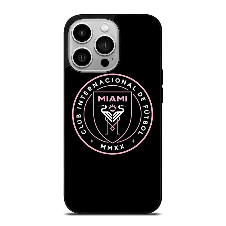 INTER MIAMI FOOTBALL BLACK LOGO iPhone 14 Pro Case Cover