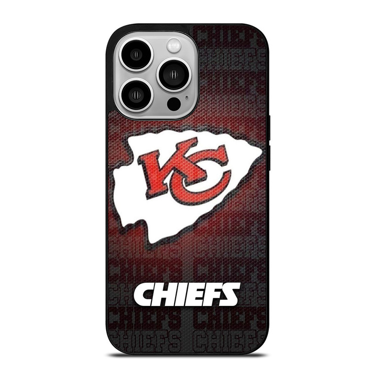 KANSAS CITY CHIEFS METAL iPhone 14 Pro Case Cover