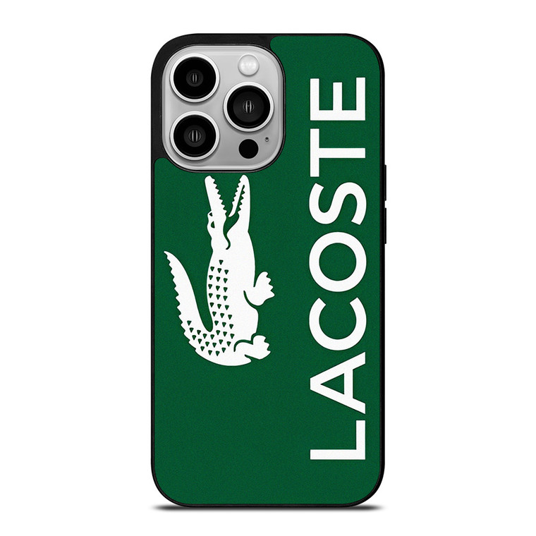 LACOSTE GREEN LOGO iPhone 14 Pro Case Cover