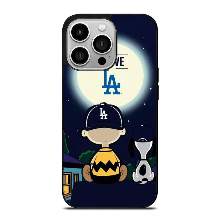 LOS ANGELES DODGERS CHARLIE BROWN SNOOPY iPhone 14 Pro Case Cover