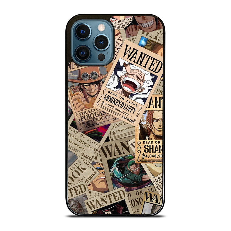 ONE PIECE POSTER WANTED COLLAGE  iPhone 12 Pro Max Case Cover