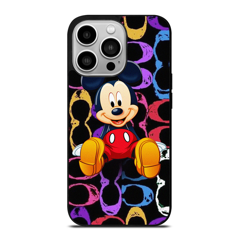 MICKEY MOUSE COACH NEW YORK CUTE iPhone 14 Pro Case Cover