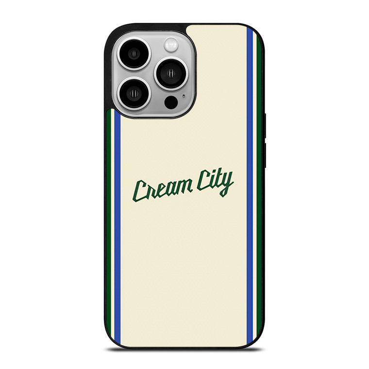 MILAUKEE BUCKS CREAM CITY BASKETBALL KIT iPhone 14 Pro Case Cover