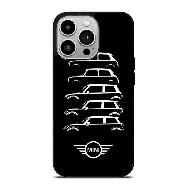 MINI COOPER EVOLUTION SILHOUETTE iPhone 14 Pro Case Cover MINI COOPER EVOLUTION SILHOUETTE iPhone 14 Pro Case Cover