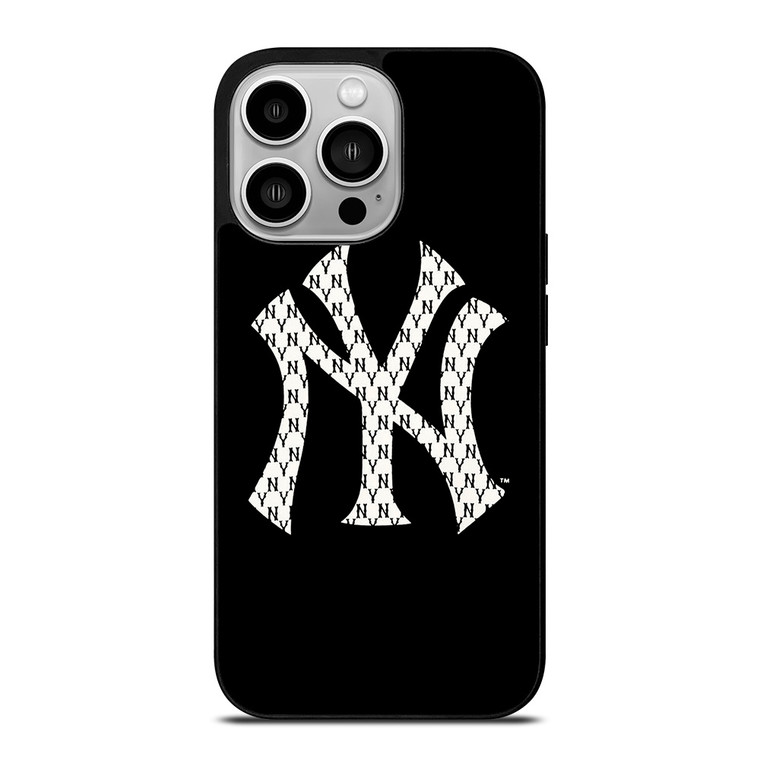 NEW YORK YANKEES NY LOGO PATTERN iPhone 14 Pro Case Cover NEW YORK YANKEES NY LOGO PATTERN iPhone 14 Pro Case Cover