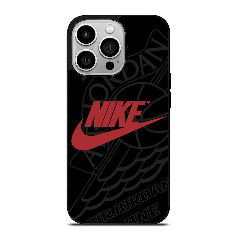 NIKE AIR JORDAN ONE JUMPMAN LOGO iPhone 14 Pro Case Cover