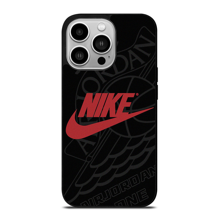 NIKE AIR JORDAN ONE SILHOUETTE iPhone 14 Pro Case Cover