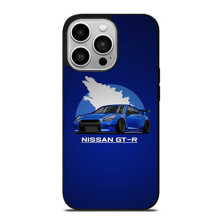 NISSAN GTR CODZILLA CARTOON iPhone 14 Pro Case Cover