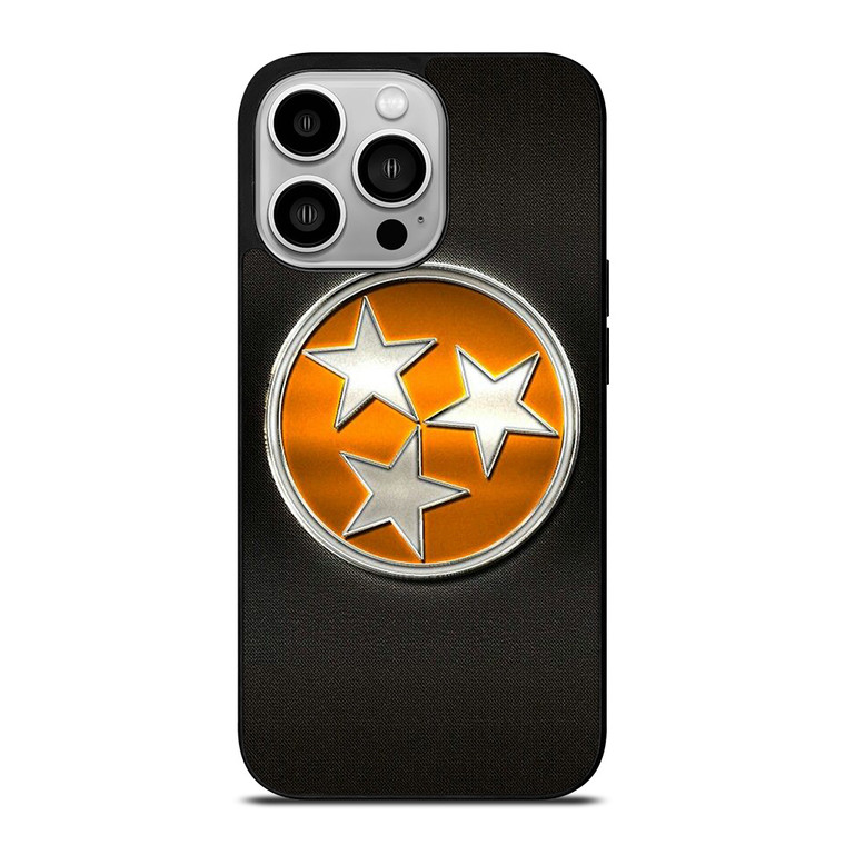 TENNESSEE VOLUNTEERS EMBLEM METAL iPhone 14 Pro Case Cover