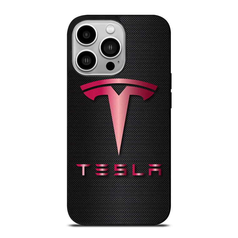TESLA PINK CARBON iPhone 14 Pro Case Cover TESLA PINK CARBON iPhone 14 Pro Case Cover