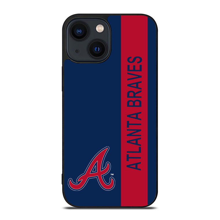 ATLANTA BRAVES BASEBALL STRIPE SYMBOL iPhone 14 Plus Case Cover