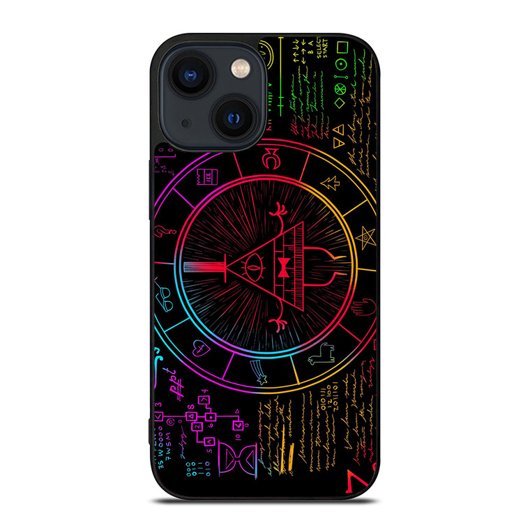 BILL CIPHER WHEEL COLORFUL iPhone 14 Plus Case Cover
