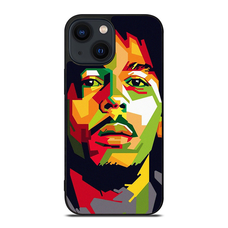 BOB MARLEY WPAP ART iPhone 14 Plus Case Cover