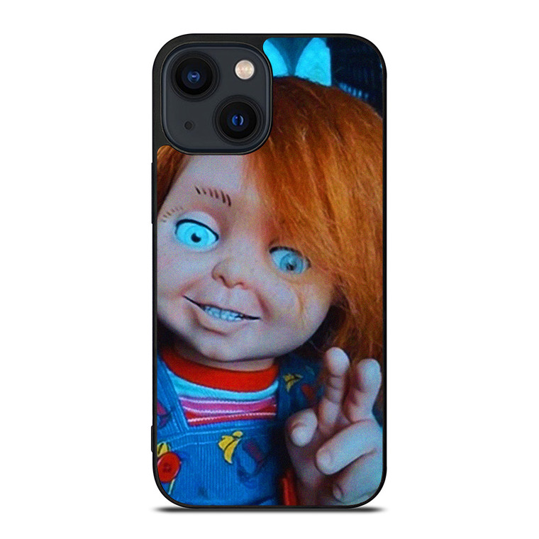 CHUCKY DOLL PEACE FINGER iPhone 14 Plus Case Cover