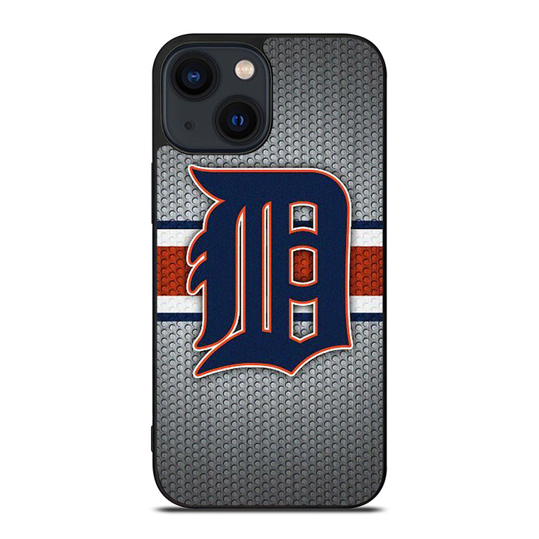 DETROIT TIGERS METAL LOGO iPhone 14 Plus Case Cover