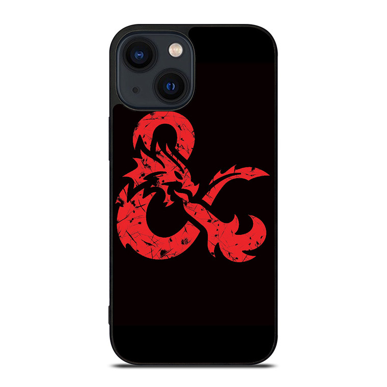 DUNGEONS AND DRAGONS LOGO BLACK iPhone 14 Plus Case Cover
