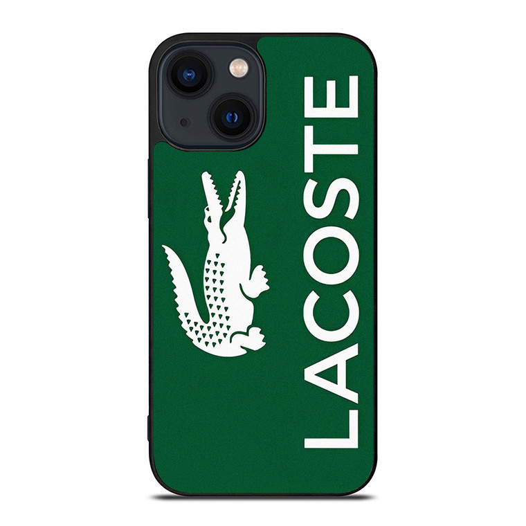 LACOSTE GREEN LOGO iPhone 14 Plus Case Cover LACOSTE GREEN LOGO iPhone 14 Plus Case Cover
