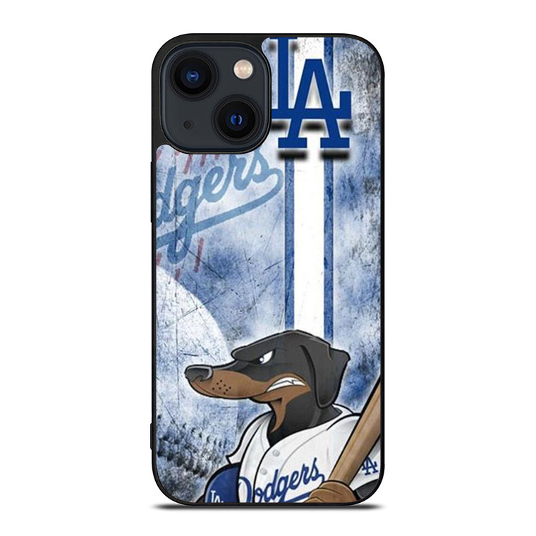 LOS ANGELES BASEBALL DOG MASCOT iPhone 14 Plus Case Cover